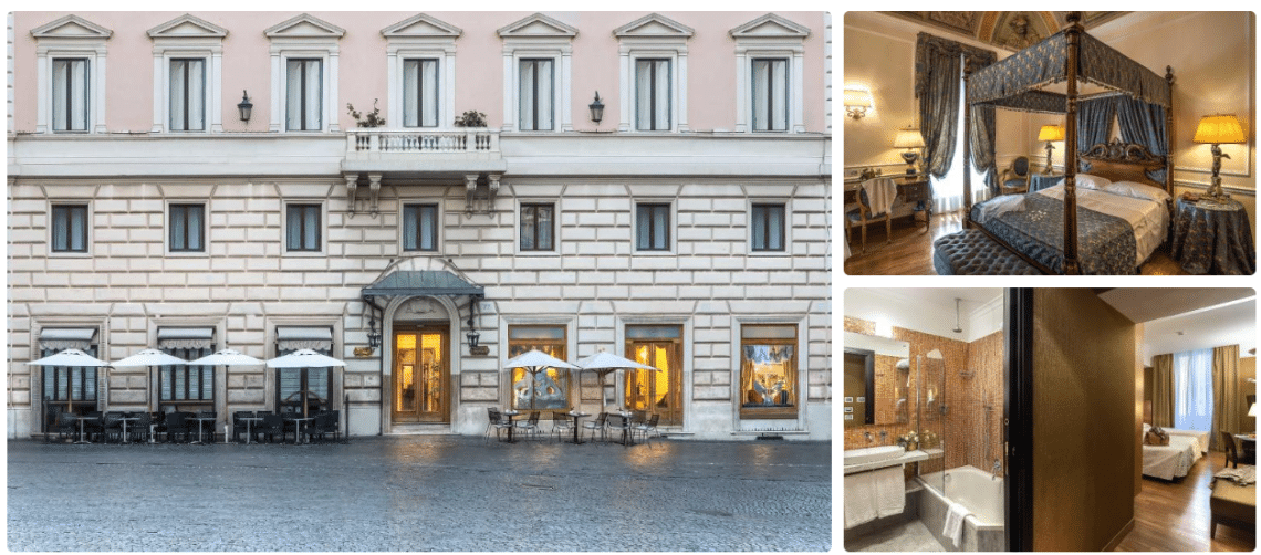Albergo del Senato is set in the lively Piazza della Rotonda square in the historical center of Rome