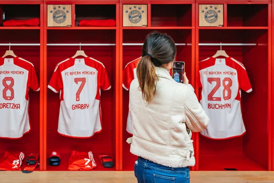 the home of FC Bayern Munich on a guided tour of the Allianz Arena and the team's state-of-the-art training center
