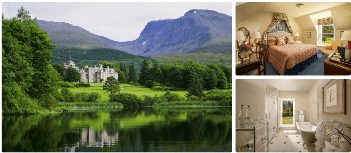 Inverlochy Castle Hotel, best hotels in Fort William Scotland, stay in castle hotels
