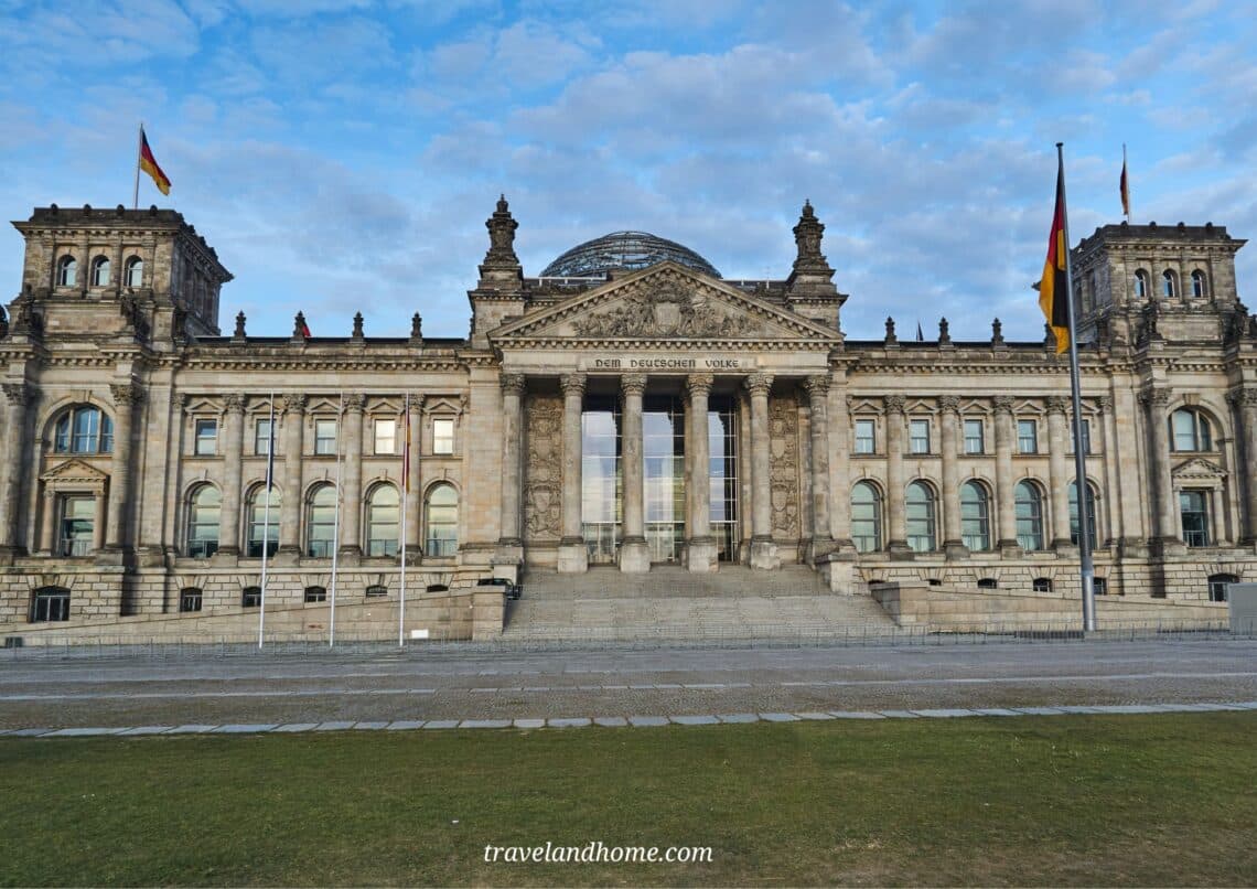 Neo Renaissance facade of the historic Reich parliament building