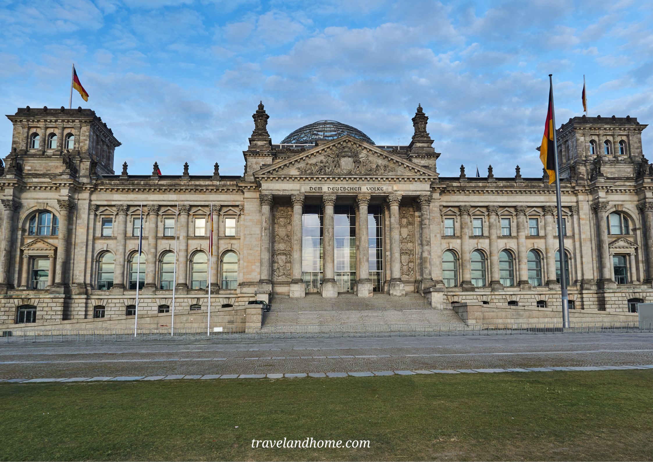 Neo Renaissance facade of the historic Reich parliament building