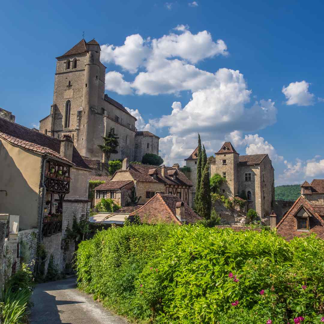Camino De Santiago - Church On The Way In Saint Cirq Lapopie France