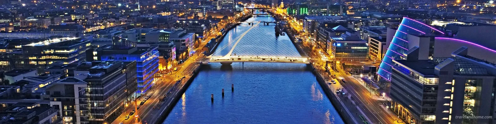 Dublin by night, Republic of Ireland Travel Guide