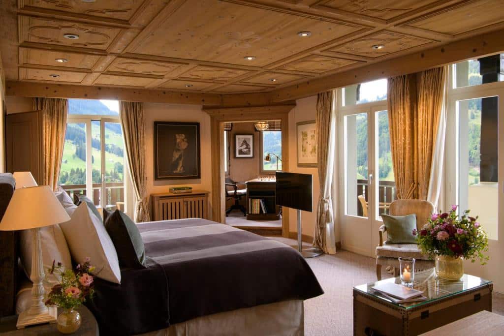 Gstaad Palace Hotel - waking up to beautiful views
