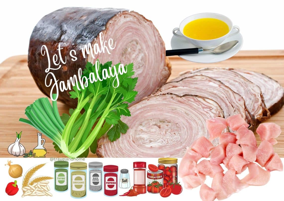 Ingredients for Jambalaya recipe