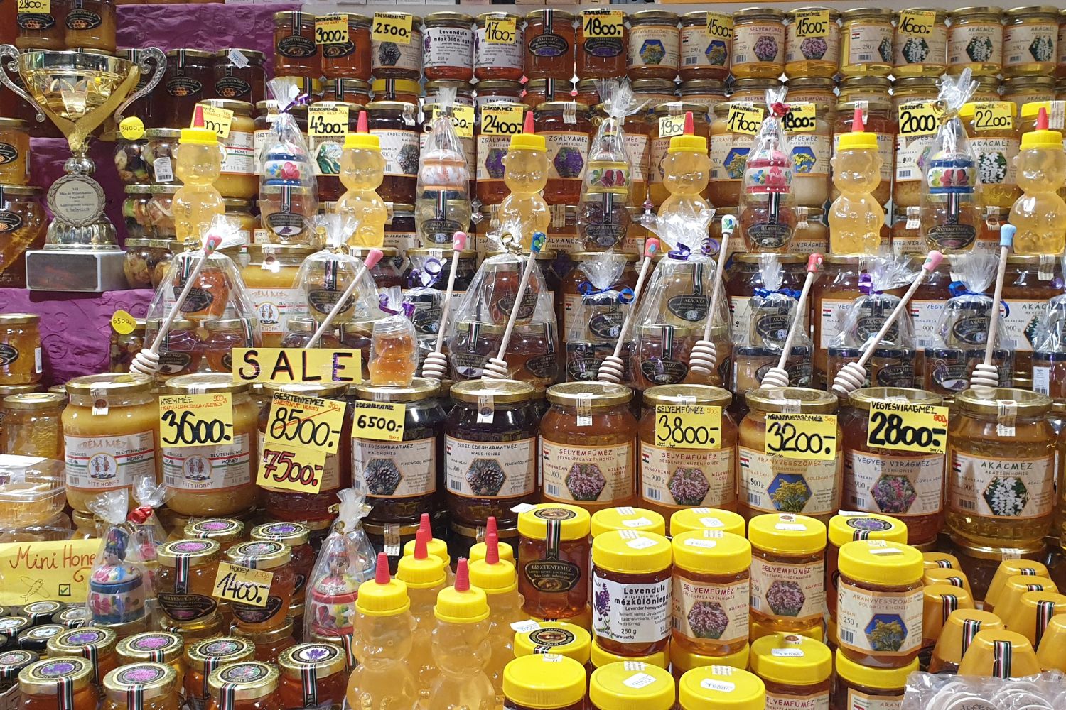 Market products in Budapest Hungary