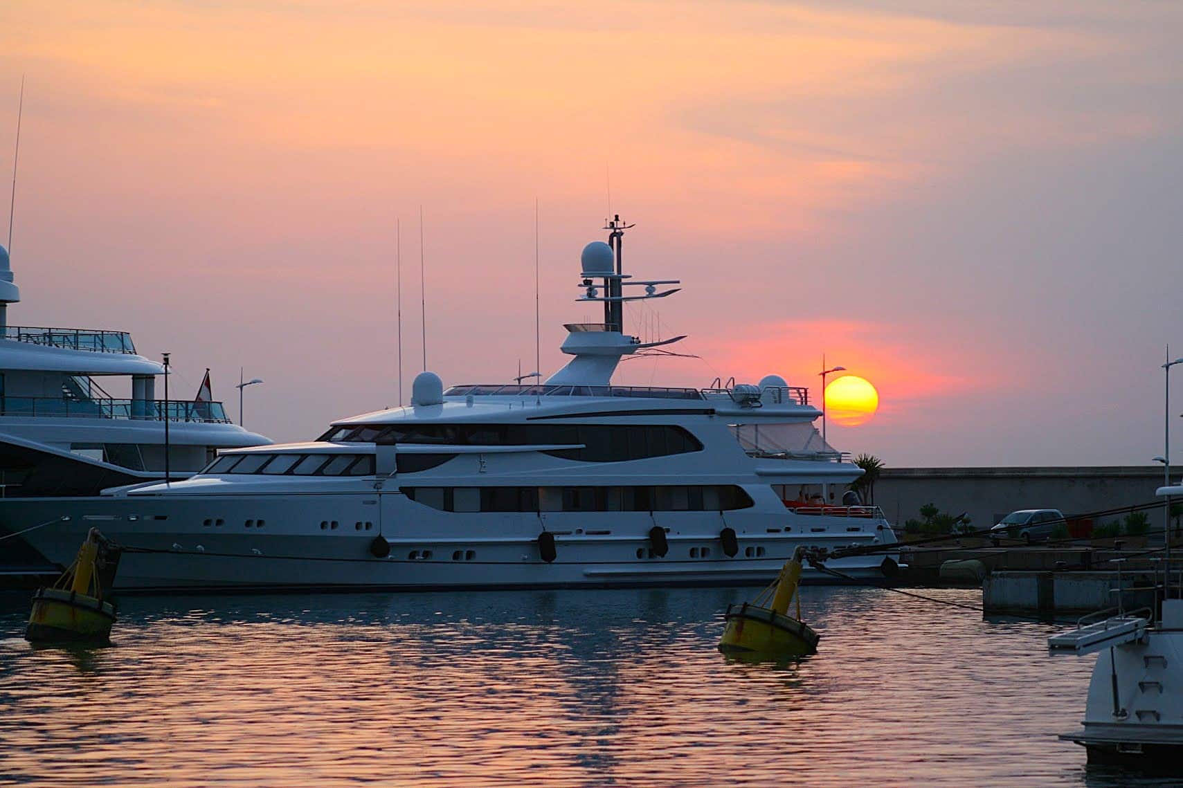 Sunrise over Antibes, France