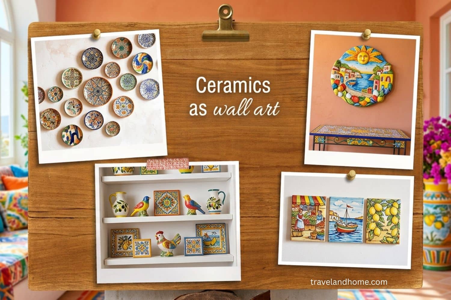 Use your travel souvenirs as wall art - what to buy