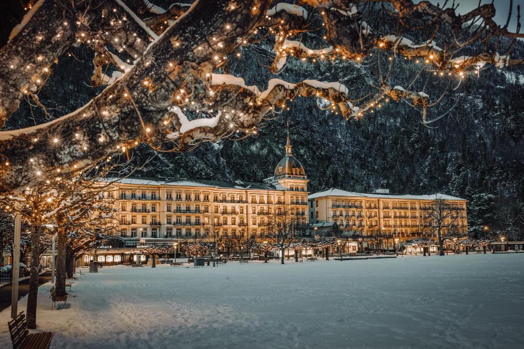 Victoria Jungfrau Grand Hotel and Spa in Interlaken - beautiful during Christmas time