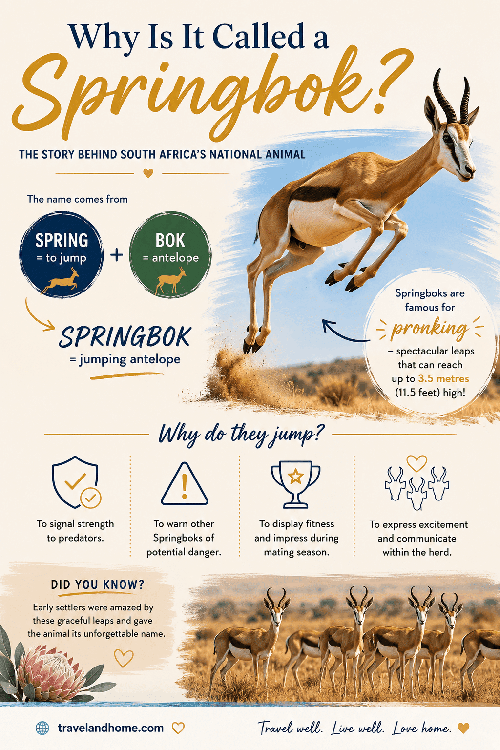 Why is South Africa's national animal called a Springbok min