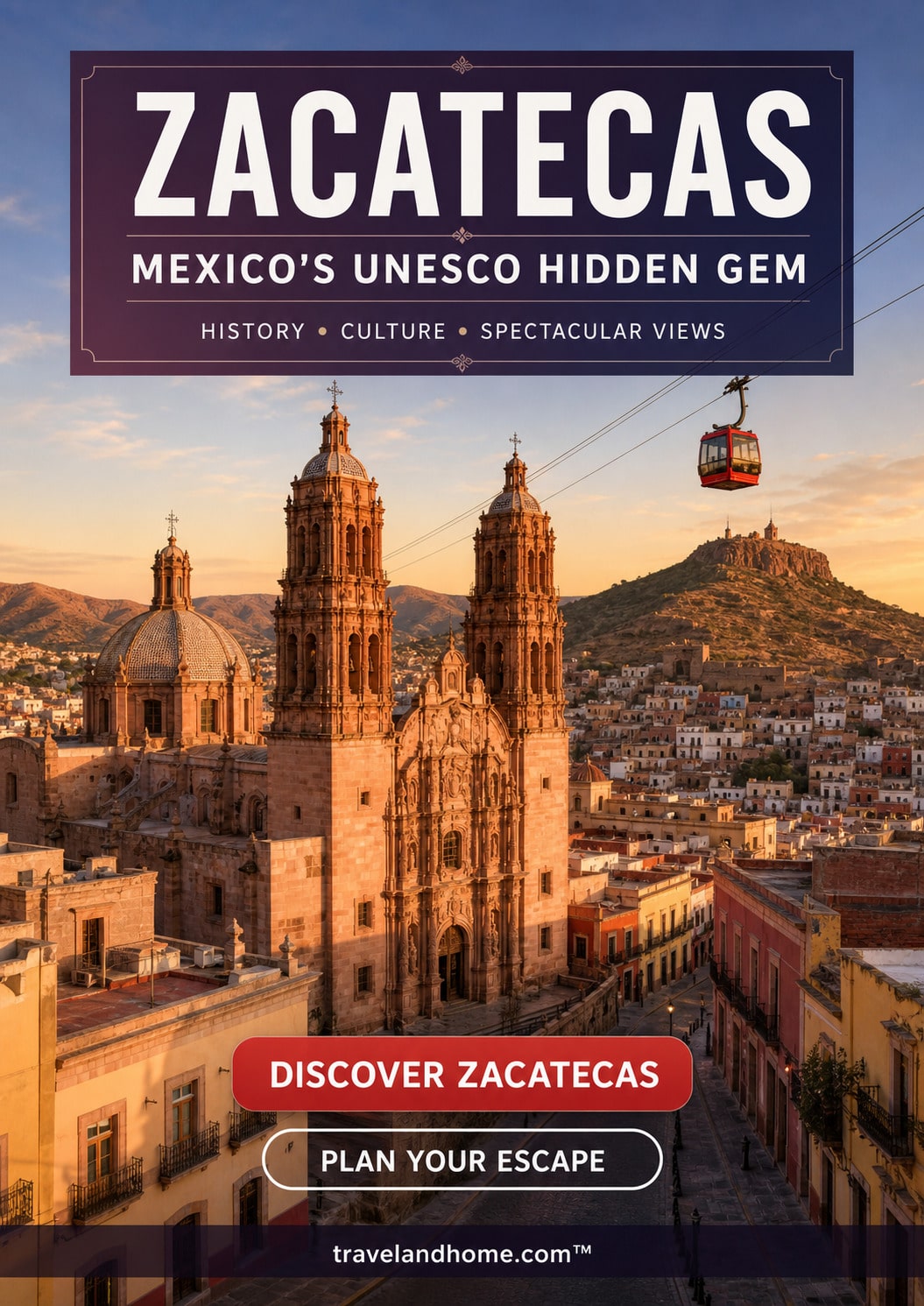 Zacatecas is a UNESCO World Heritage City in Mexico, hidden gem