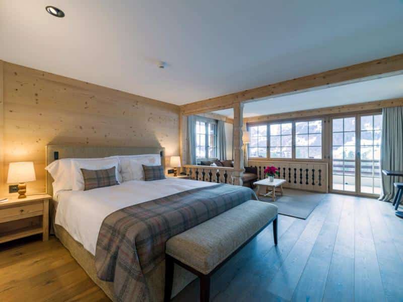 chalet style hotel in Gstaad - room with beautiful views