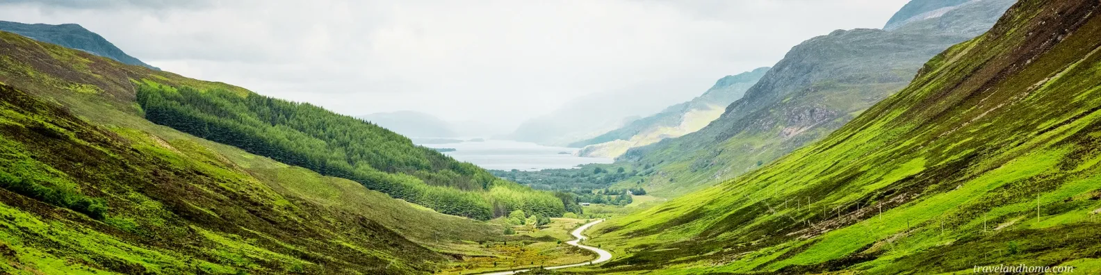 Scenic View of Scottish Highlands Valley