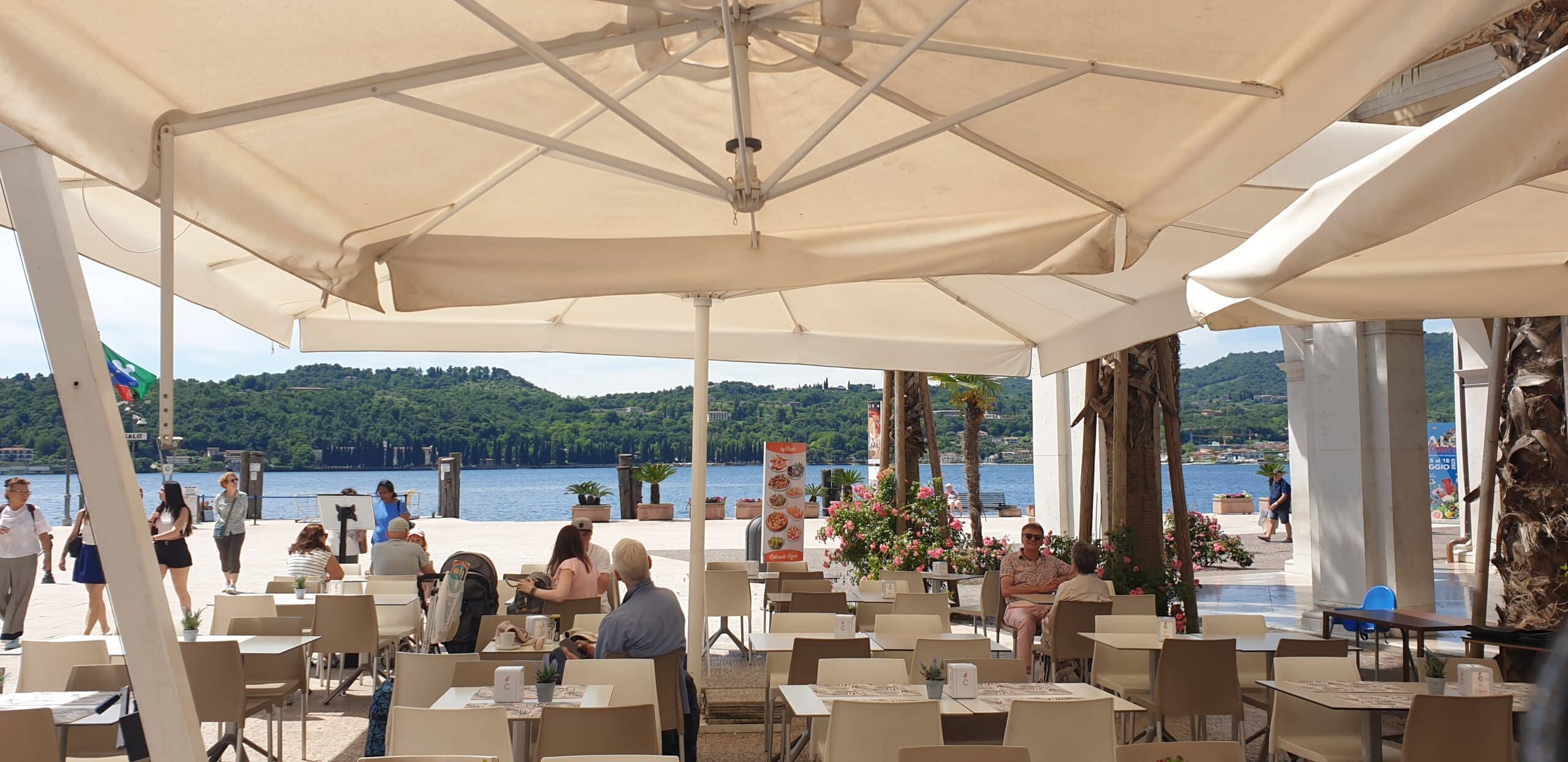 People at restaurant in Salo Italy - Lake Garda
