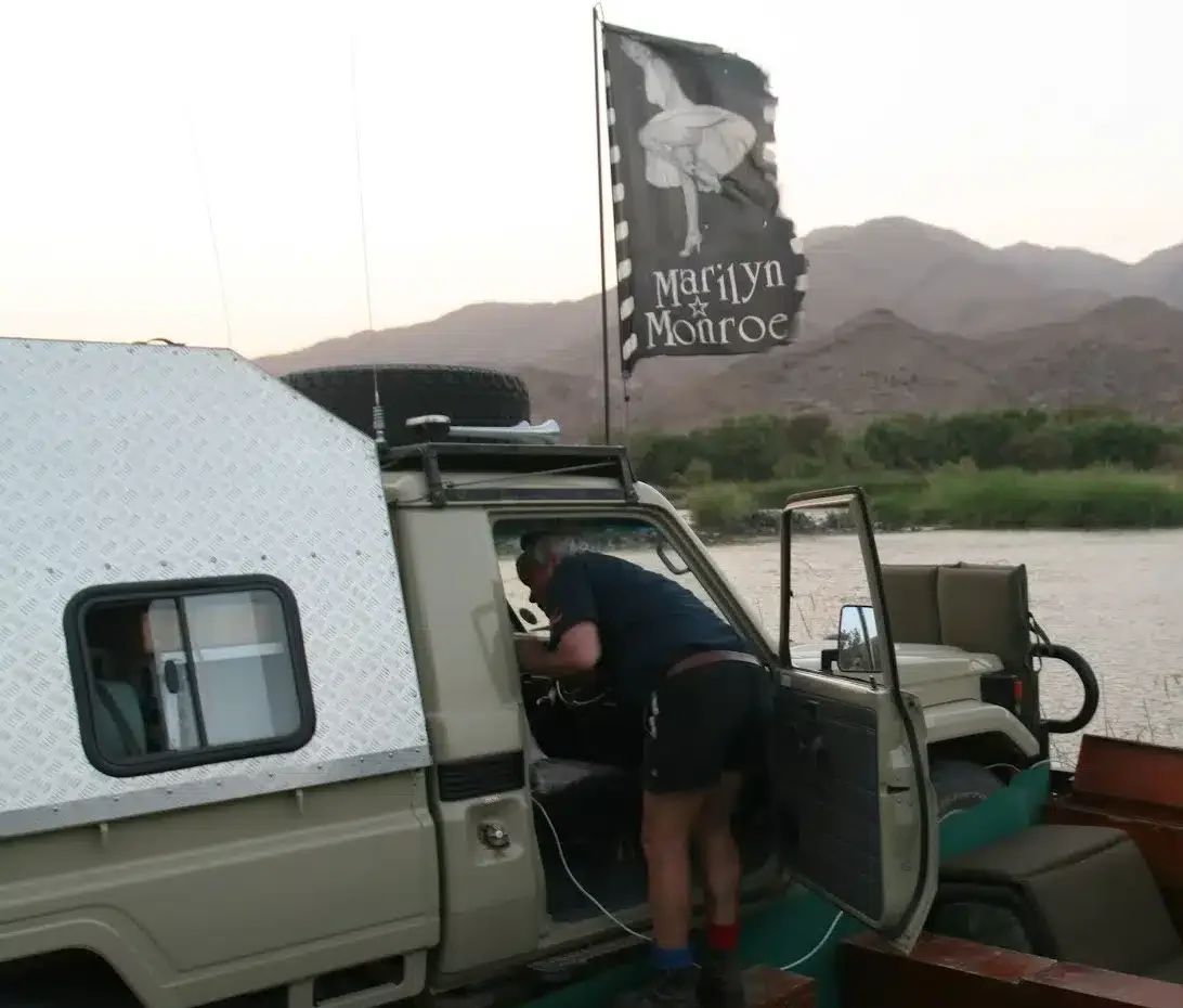Marilyn Monroe flag in Namaqualand, Rey Janse Van Rensburg