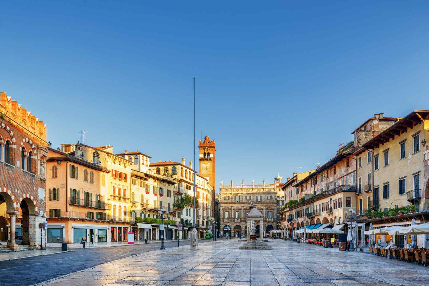 Piazza delle Erbe in Verona Italy