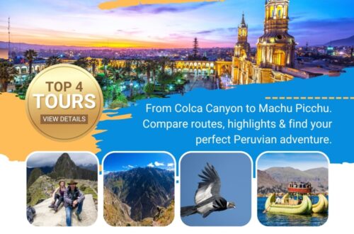 Multi Days Arequipa Tour Packages, Machu Picchu tour from Arequipa, Southern Peru multi day tours, adventure, culture, wildlife, landscapes, andes mountain views