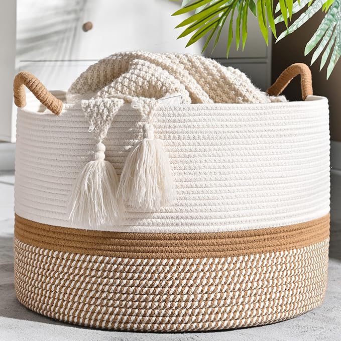 Woven Baskets for storage, ski chalet decor, travel inspired livingSki Chalet Decor: How to Bring Avoriaz’s Alpine Charm Into Your Home