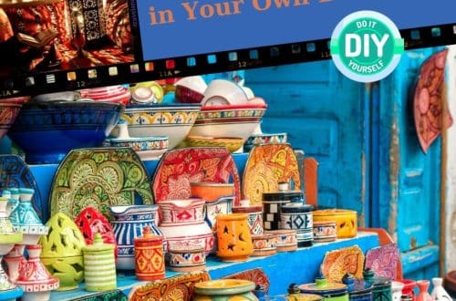 Container gardens in Marrakech, diy