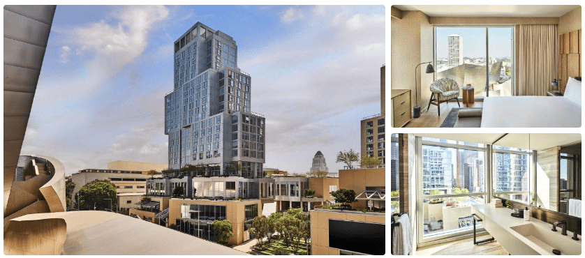 Conrad Los Angeles hotel near Crypto Arena and Dodger Stadium
