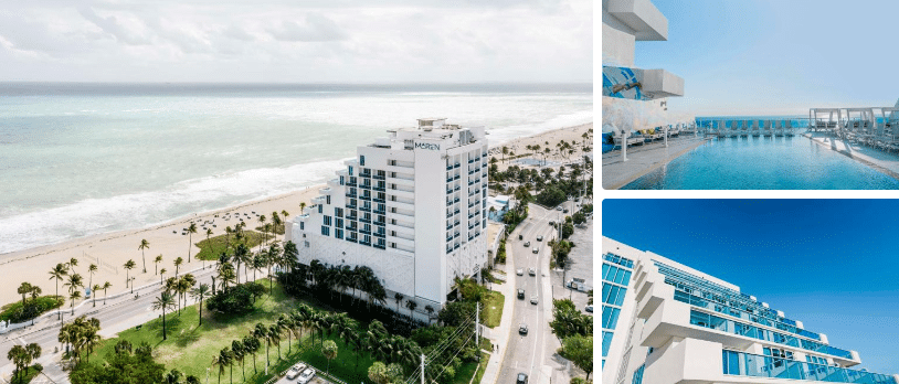 Hotel Maren Fort Lauderdale Beach, Curio Collection By Hilton, The Best Hotels in Fort Lauderdale, Beachfront view