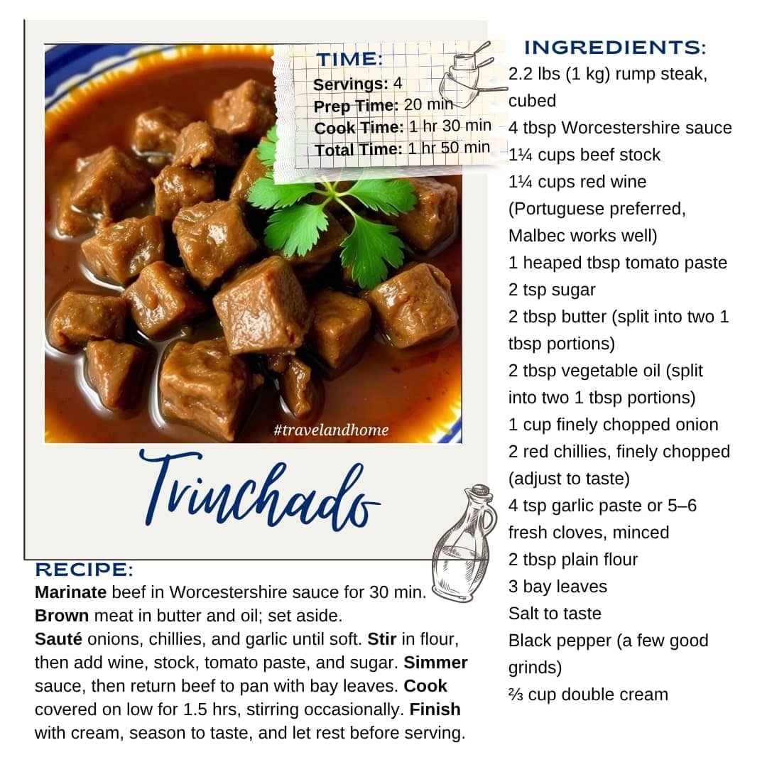 South African Trinchado recipe, A Portuguese Inspired Beef Stew with a Twist min