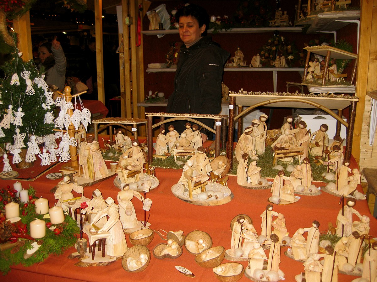 Budapest Christmas Market nativity