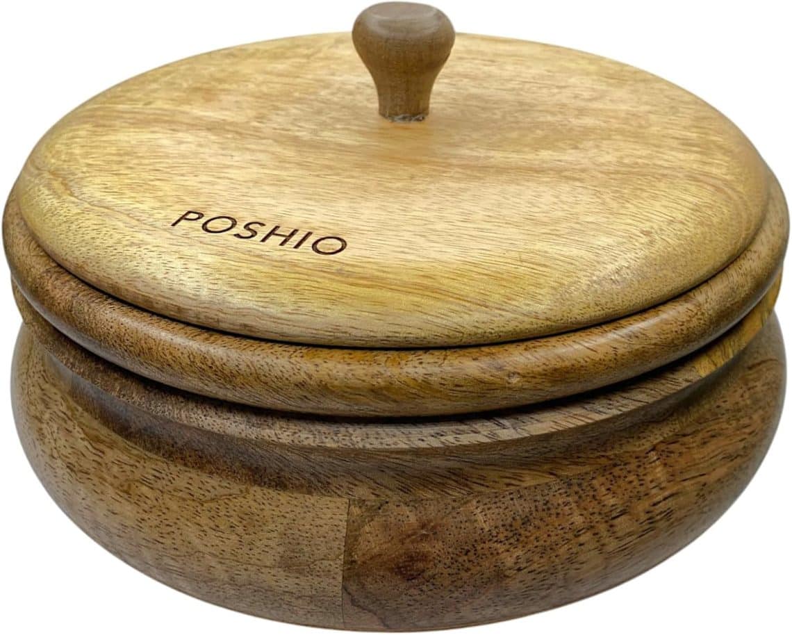 Wooden Casserole Hotpot Box with 1 Ladle