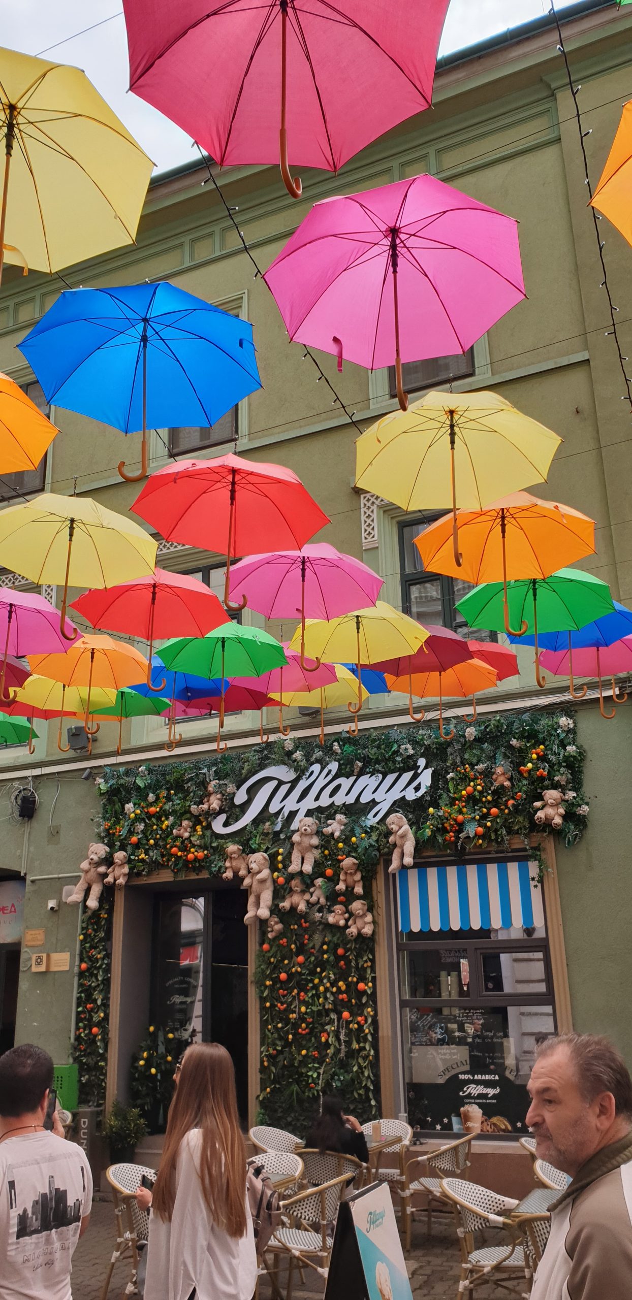 Umbrella streets of Romania