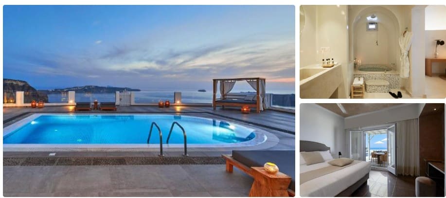 Best luxury hotels in Santorini, Celestia Grand, prveiously Volcano View, Kim Kardasian stay