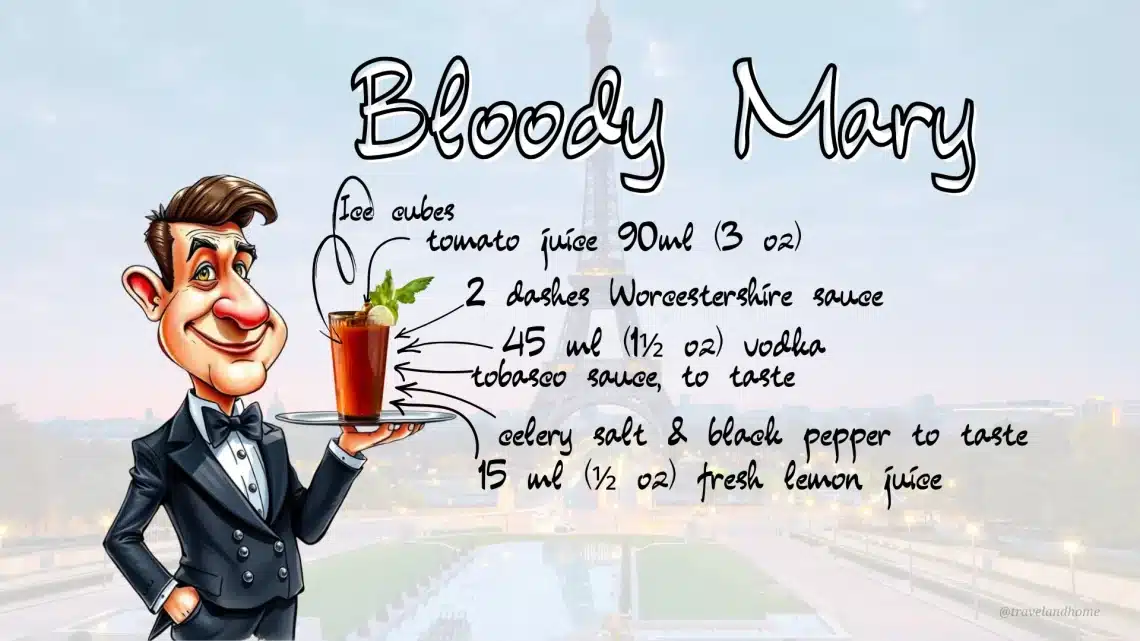 How To Make Bloody Mary, Ingredients, Cocktails, Recipe Card