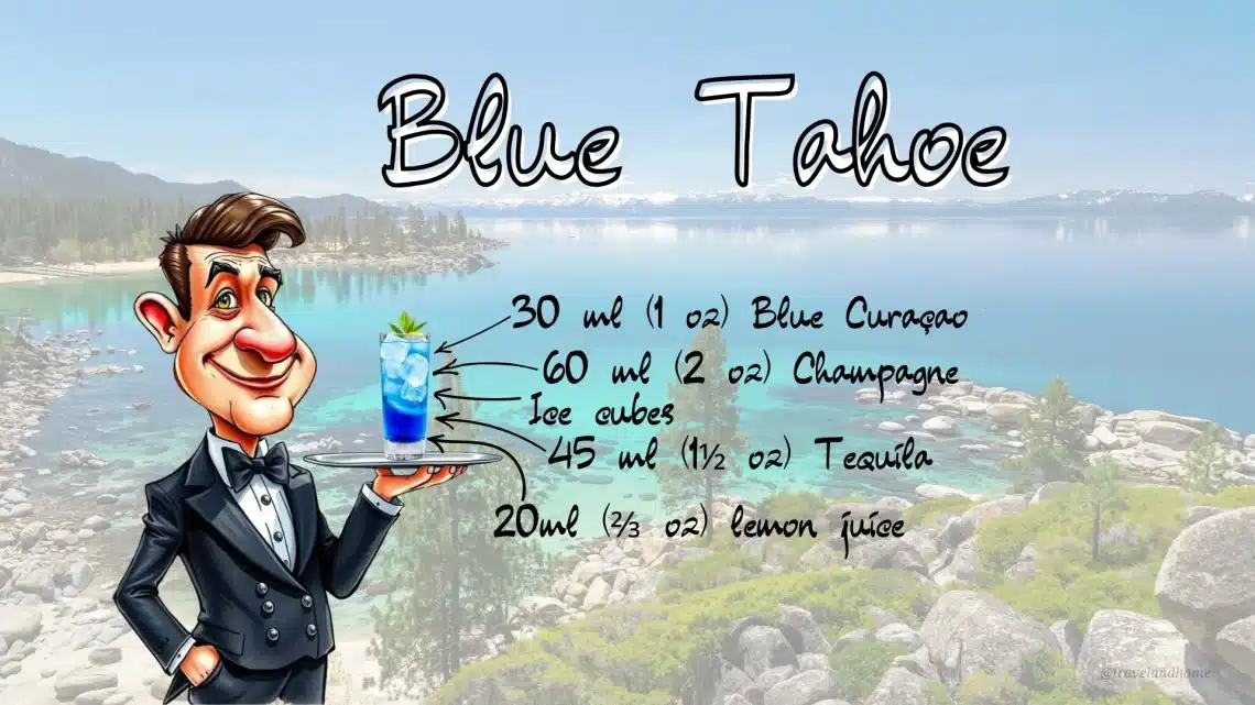 How To Make Blue Tahoe, Ingredients, Cocktails, Recipe Card