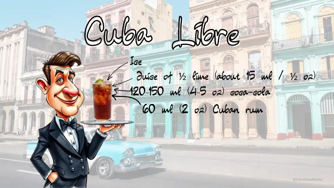 How To Make Cuba Libre, Ingredients, Cocktails, Recipe Card