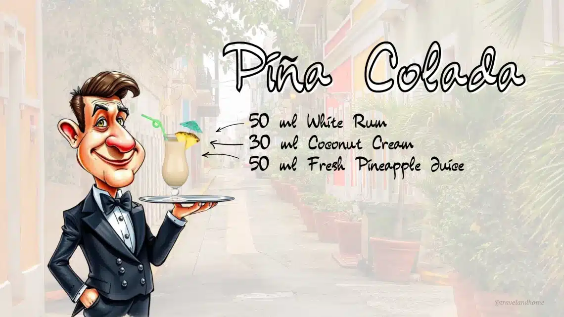How To Make Piña Colada Cocktail Recipe, Ingredients, Cocktail Recipe Card