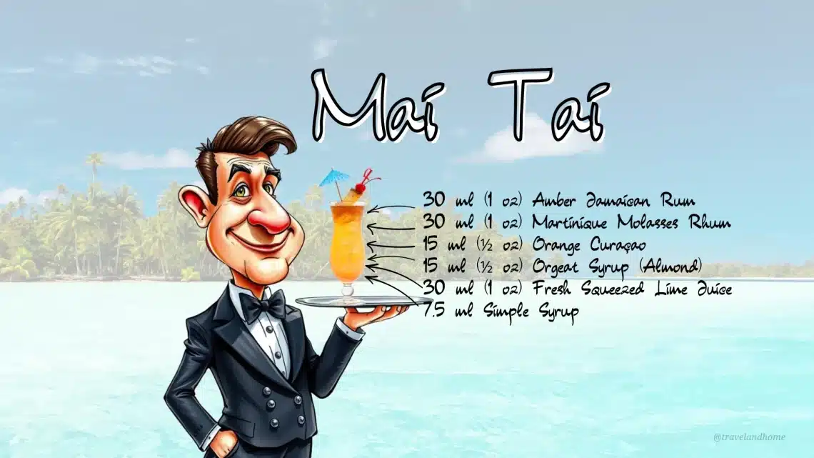 How To Make Mai Tai Recipe, Ingredients, Cocktail Recipe Card