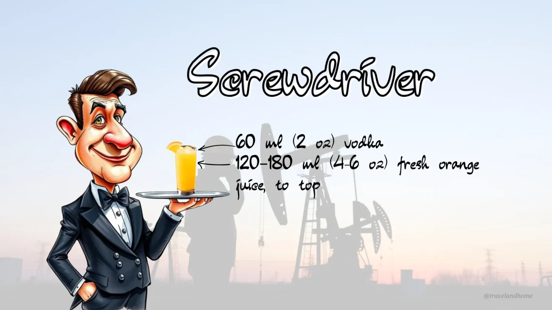 How To Make Screwdriver Cocktail Recipe, Ingredients, Cocktail Recipe Card