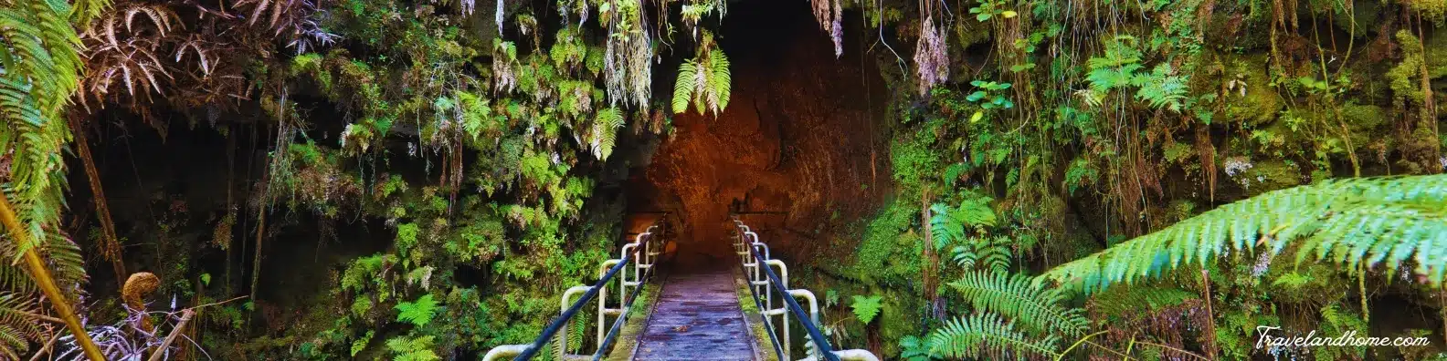 Lava Tube Entrance at Hawaii Volcanoes National Park, Big Island, Hawaii best cruise destination