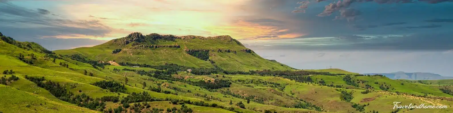 Valley of a Thousand Hills in Zulu land, KwaZulu-Natal Province, Travel South Africa