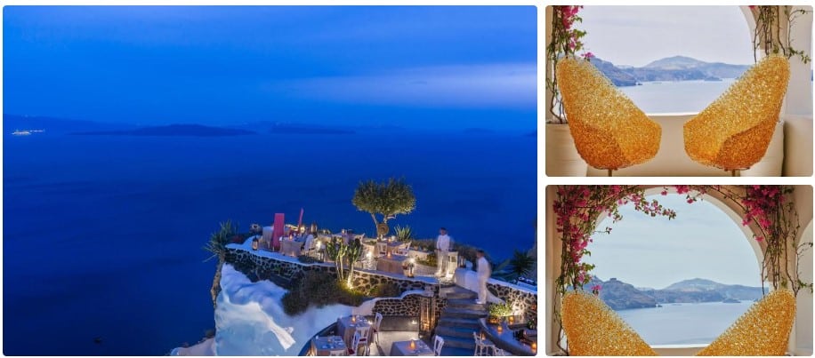 Where does Kim Kardashian stay in Santorini Andronis Luxury Suites, Oia