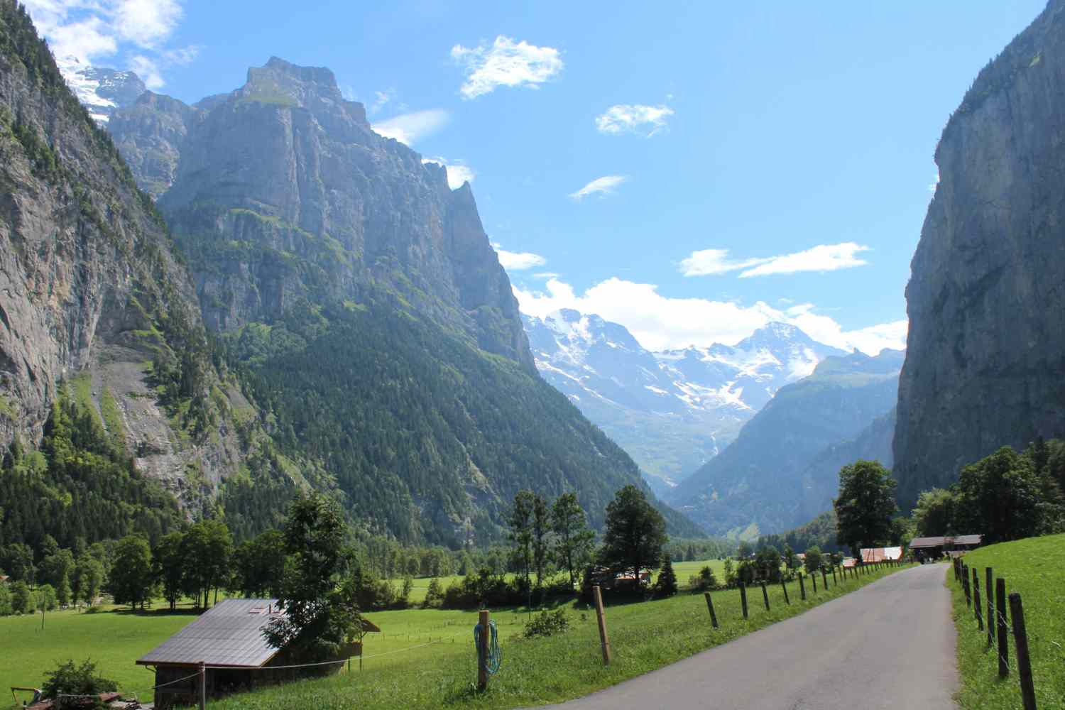 the mountains of the Lauterbrunnen Valley is simply spectacular