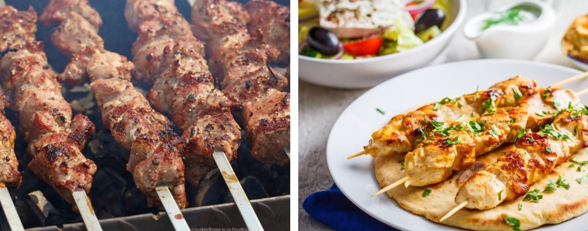 Grilled chicken souvlaki recipe, traditional greek food you must try in Greece
