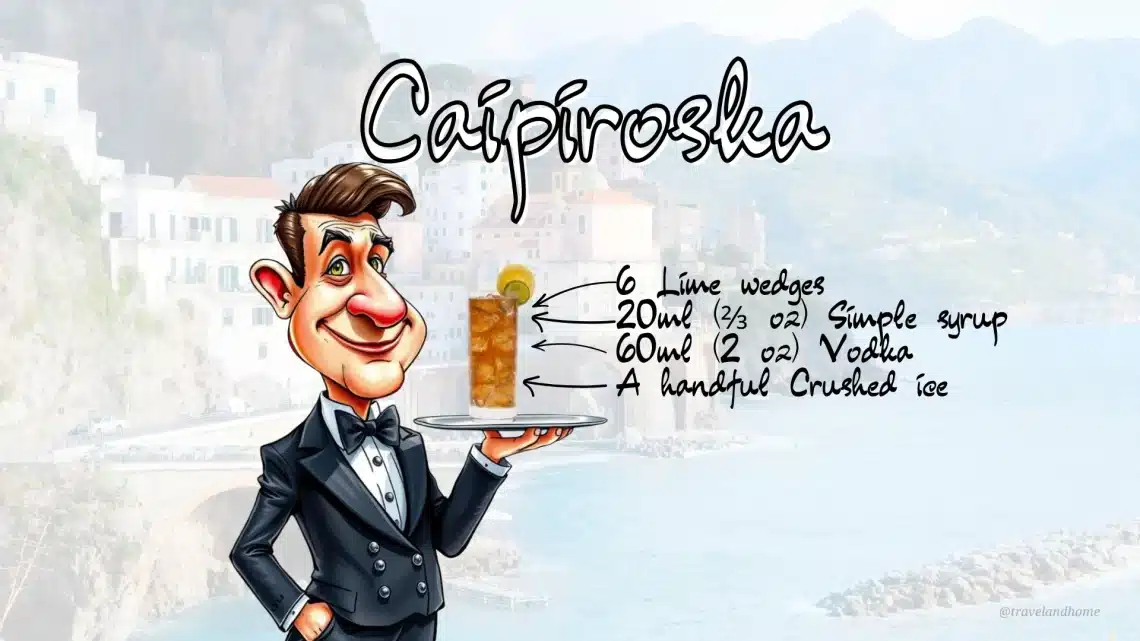 How To Make Caipiroska Cocktail Recipe, Ingredients, Cocktail Recipe Card