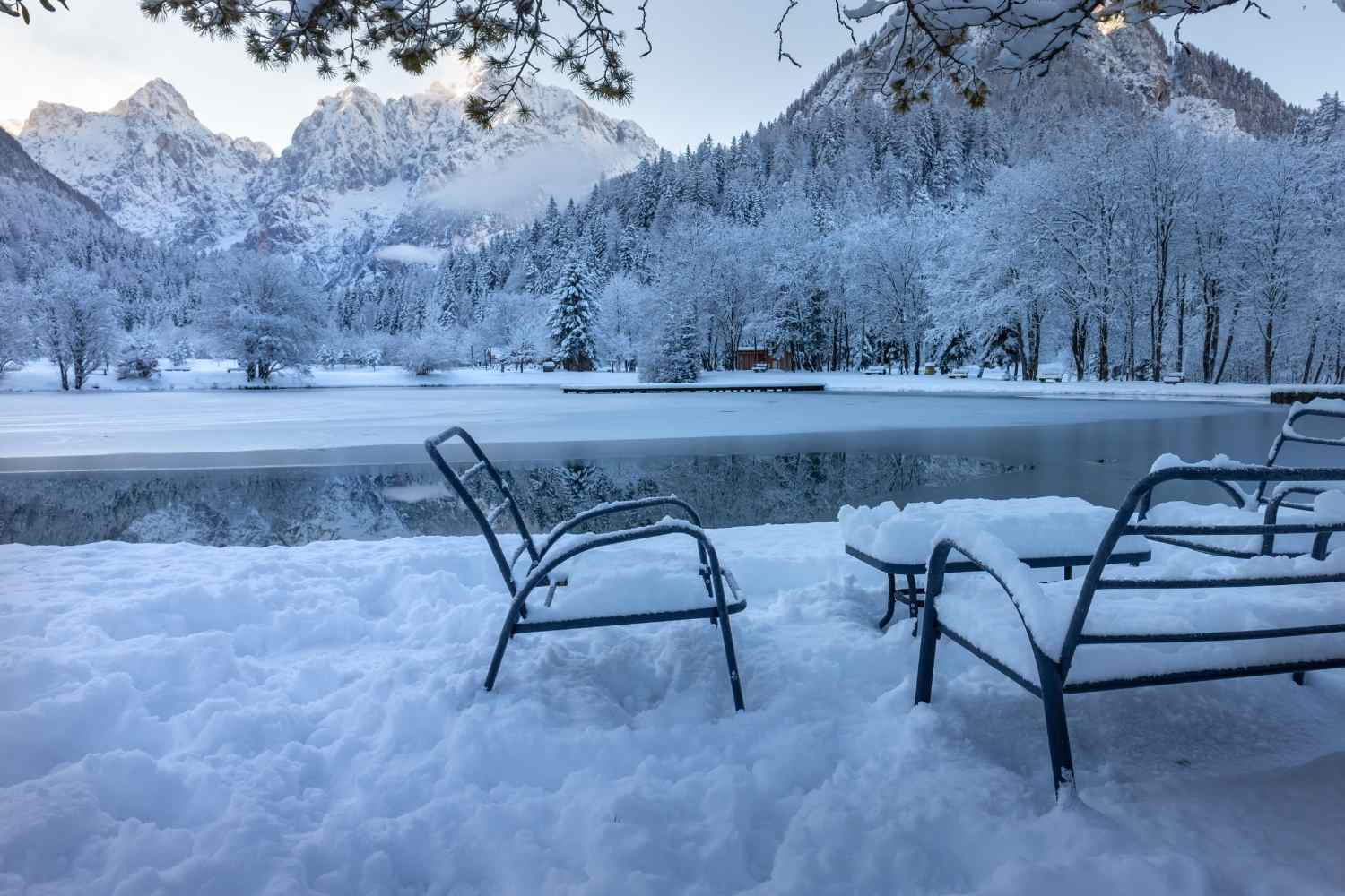 Lake Jasna In Winter