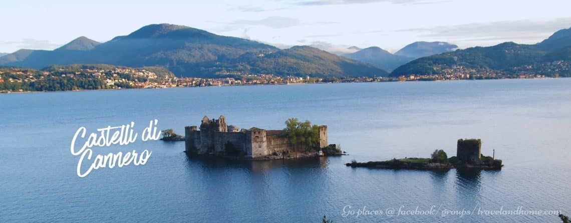 Lake Maggiore with Castelli di Cannero, Italy, italia