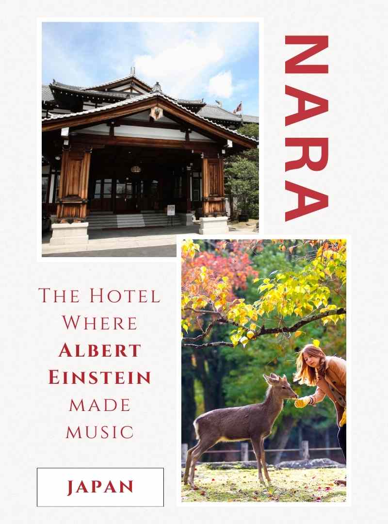 Nara Hotel in Japan - the place where Albert Einstein made music