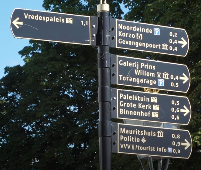 The Hague Netherlands Road Signs, Nederland