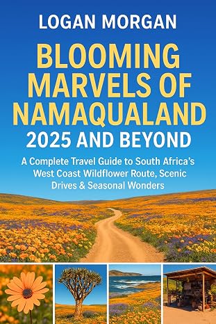 Namaqualand blooms, complete Travel Guide to South Africa’s West Coast Wildflower Route, Scenic Drives, Big Adventures, Small Budget, buy travel books, gift ideas