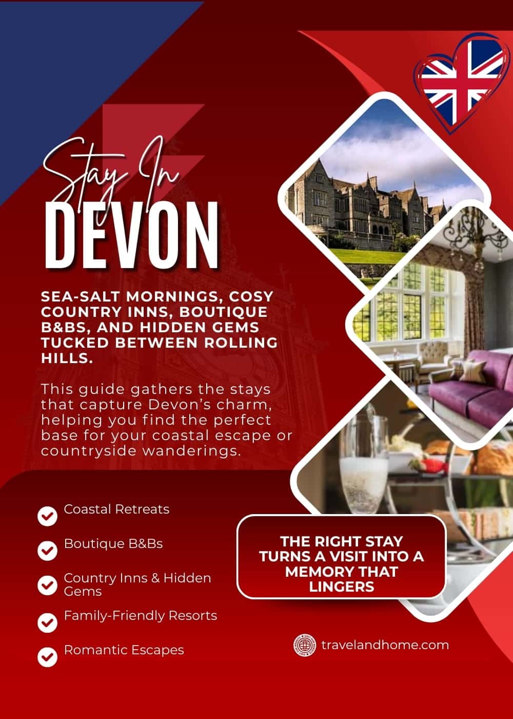 Best places to stay in devon, sea views, boutique b&Bs, country inns, romantic, family friendly