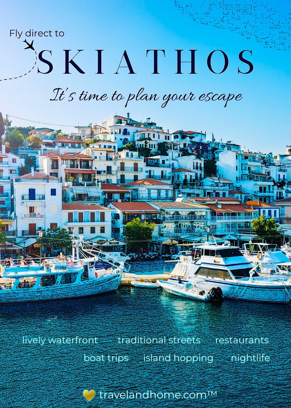 Fly direct to Skiathos, travel guide