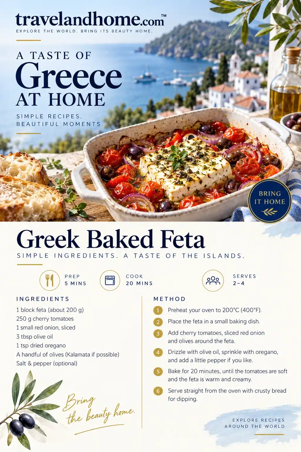 Greek baked feta recipe